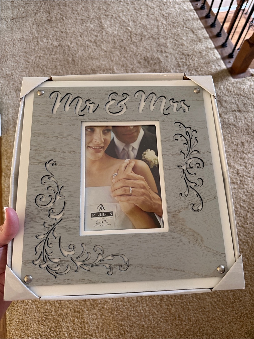 Mr & Mrs Gray Decorative Photo Frame by Malden